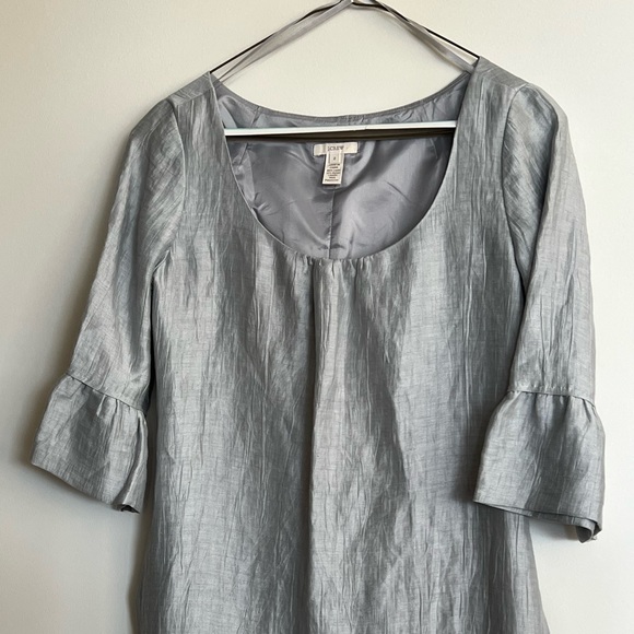 J. Crew Gray Linen Dress - Picture 10 of 11